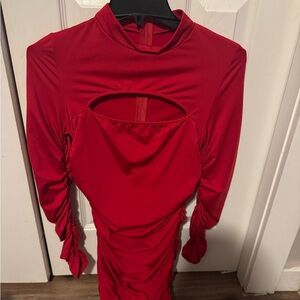 Elegant Red Women's Dress